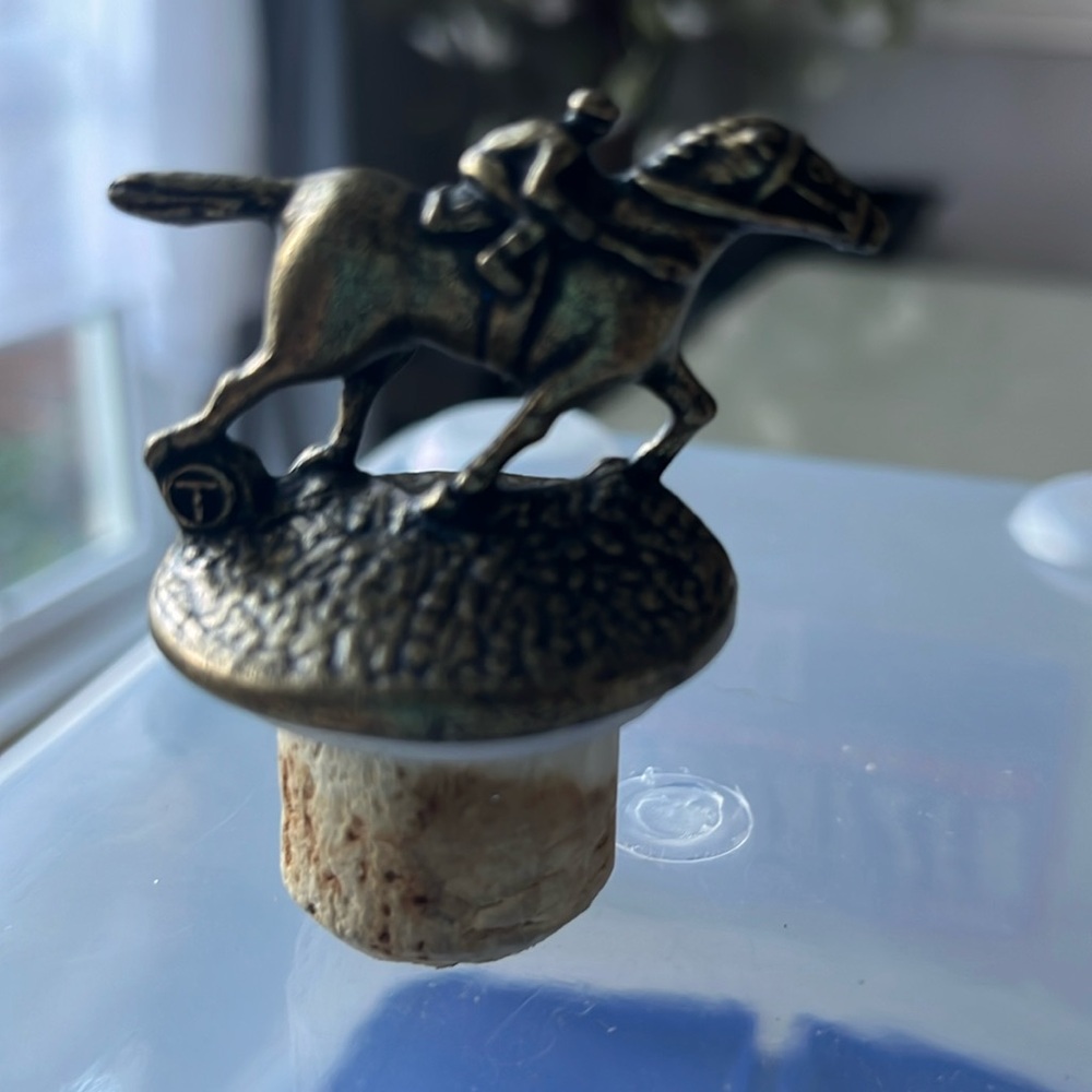 Blanton’s Bourbon “T” jockey bottle stopper